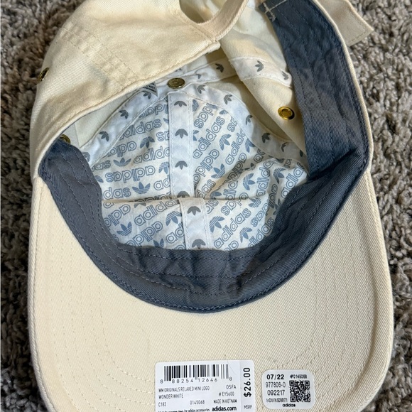 WM ORIGINALS ADIDAS MINI LOGO Classic White Cap - Picture 4 of 5